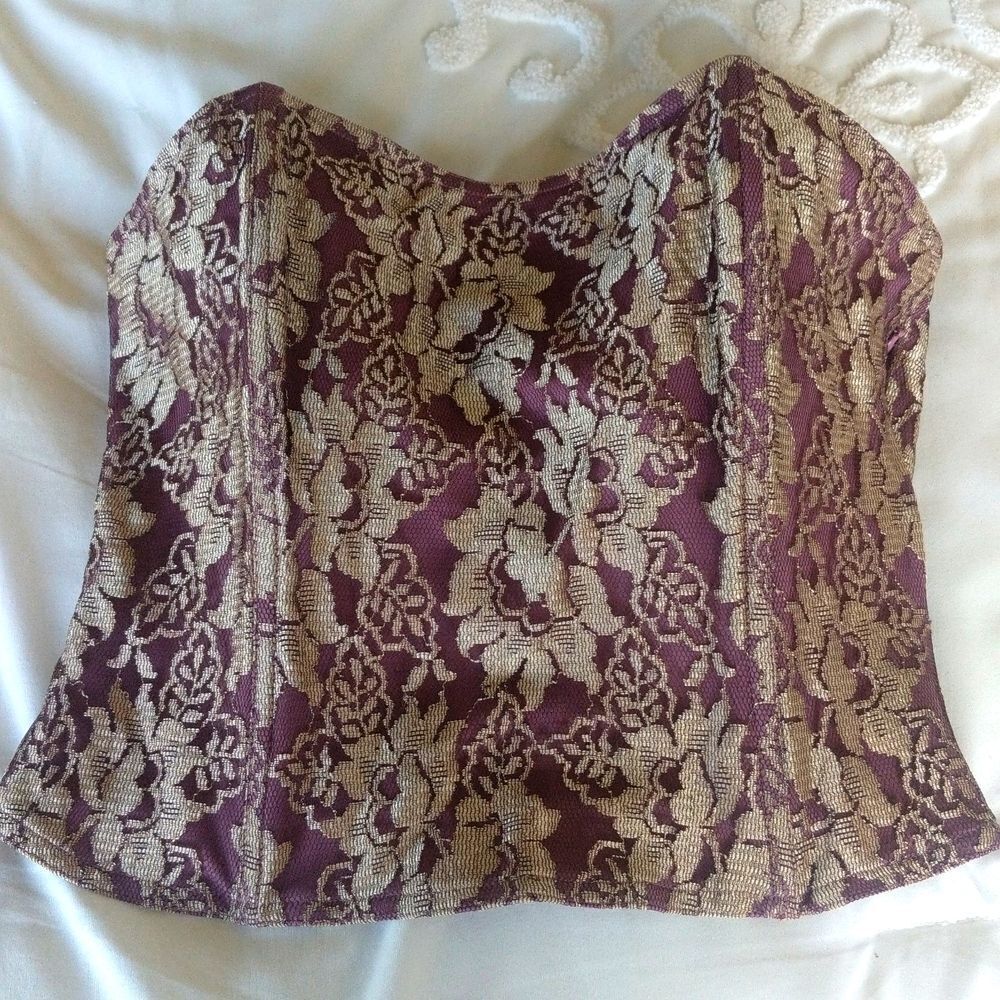 Vintage Corset Style Bustier Lace Top